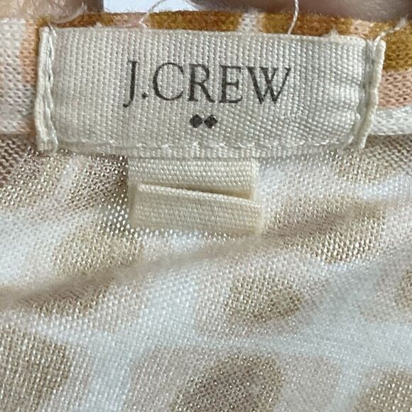 J.Crew Factory Tank Top Orange/White with Ruffle Detail size small - Picture 5 of 8